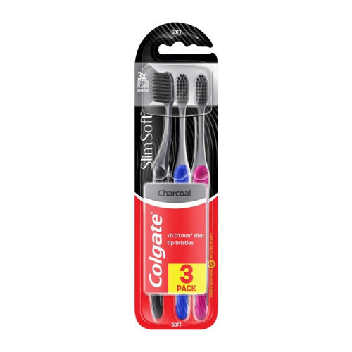 Colgate Soft Charcoal четка за зъби 2+1 бр