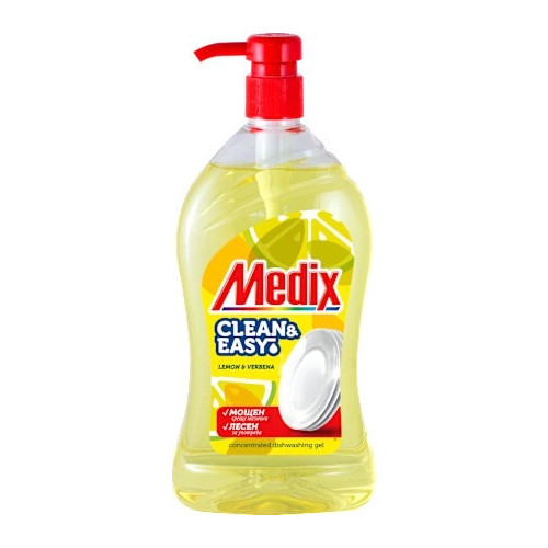 Medix Clean & Easy Препарат за съдове с помпа Лимон и Върбинка 800 мл