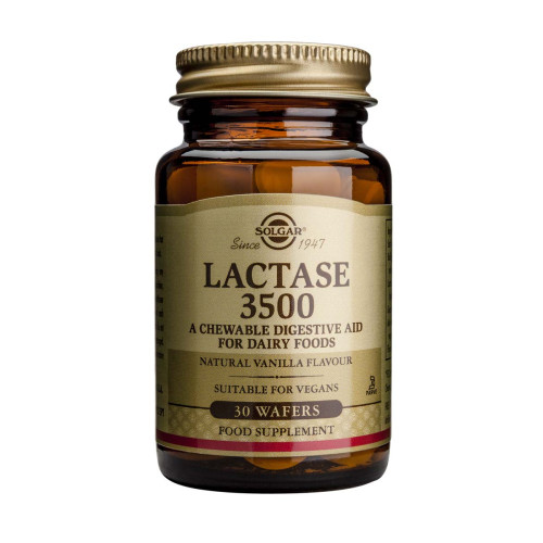 Solgar Lactase 3500 при лактозна непоносимост х30 дъвчащи таблетки