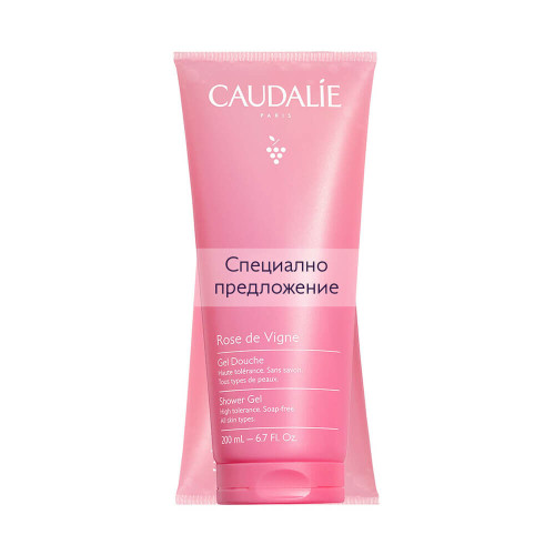 Caudalie Rose De Vigne Душ гел с алое, рози, ревен и мускус 2 х 200 мл Комплект