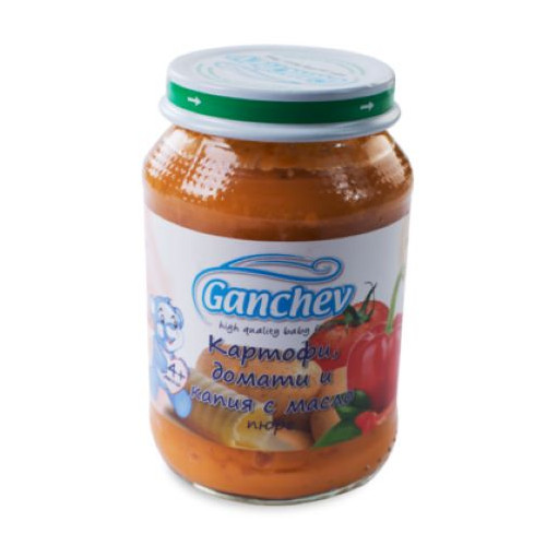 Ganchev Пюре картофи, домати и капия с масло 4М+ 190 гр