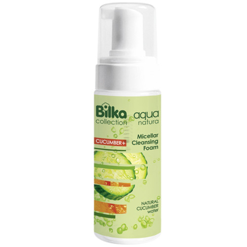 Bilka Aqua Natura Почистваща мицеларна пяна за лице с краставица 140 мл