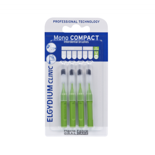 Elgydium Clinic Mono Compact интердентални четки 2.2 мм зелени 