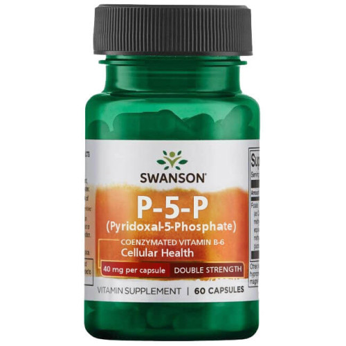 Swanson Р-5-Р (пиридоксал-5-фосфат) Коензимиран Витамин В-6 х 60 капсули