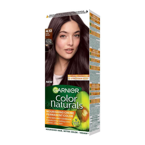 Garnier Color Naturals Трайна боя за коса, Cold  Browns 4.12 Iced Brown
