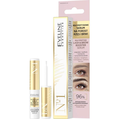 Eveline Multipeptide Booster Серум за мигли и вежди 4 мл