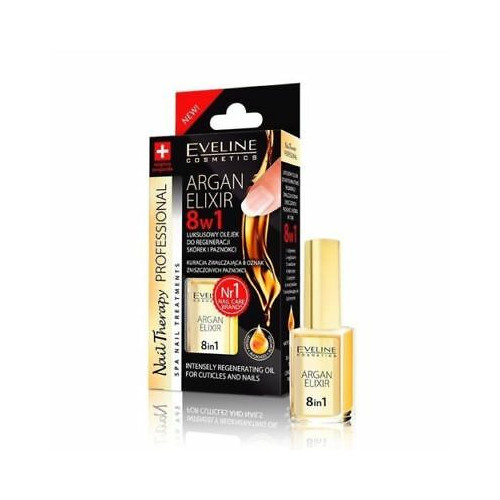 Eveline Cosmetics Луксозен балсам за нокти с арганов еликсир 8в1 12 мл