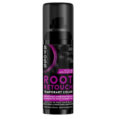 Syoss Root Retoucher Оцветяващ спрей за корени Черен 120 мл