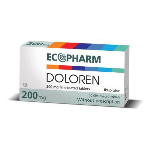 Doloren 200 мг х10 таблетки Ecopharm