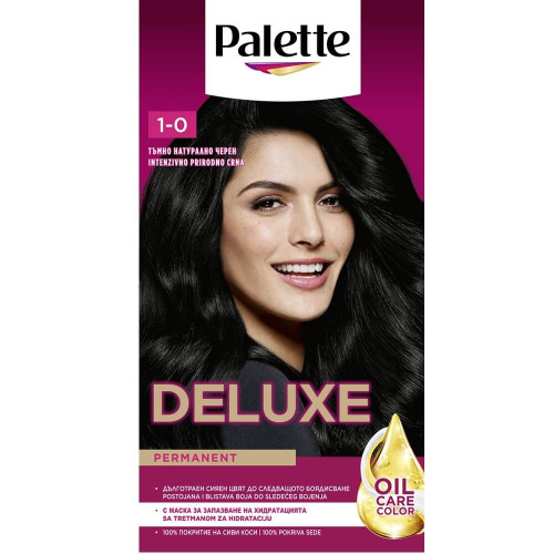 Palette Deluxe 1-0 Deep Natural Black Крем Боя Черно Schwarzkopf
