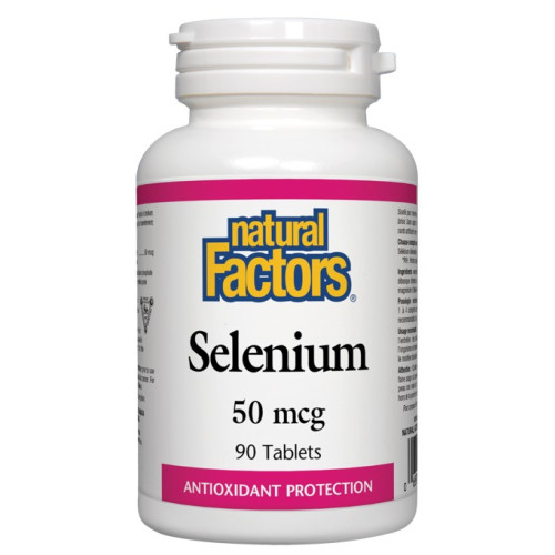 Natural Factors Selenium Селен антиоксидант 50 мкг х90 таблетки