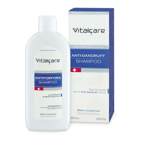 Vitalcare Swiss Ребалансиращ почистващ шампоан против пърхот 250 мл
