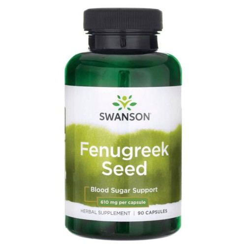 Swanson Fenugreek Seed for Fit Body Семена от сминдух 610 мг х 90 капсули