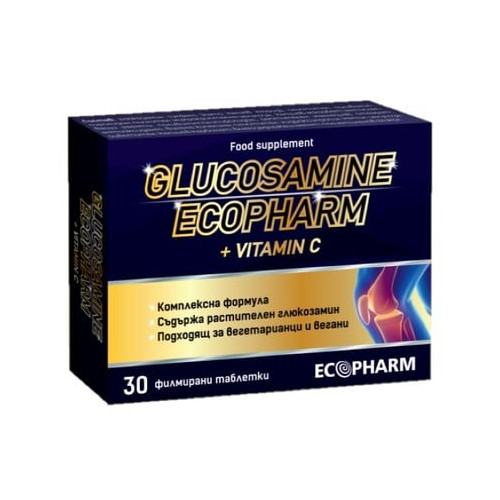 Glucosamine + Витамин С х 30 таблетки Ecopharm