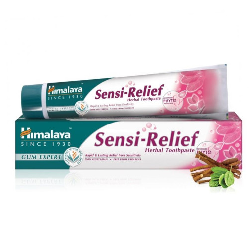 Himalaya Sensi Relief Билкова паста за чувствителни зъби без флуорид 75 мл