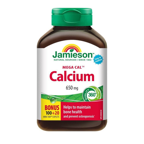 Jamieson Mega Calcium Мега калций 650 мг х 100+20 таблетки