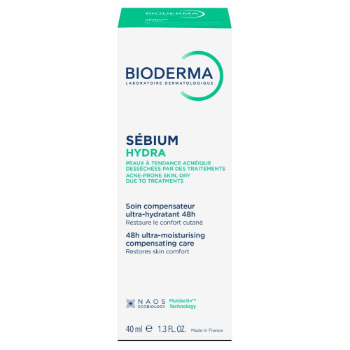 Bioderma Sebium Hydra Хидратиращ крем за акнеична кожа, суха вследствие на терапии 40 мл