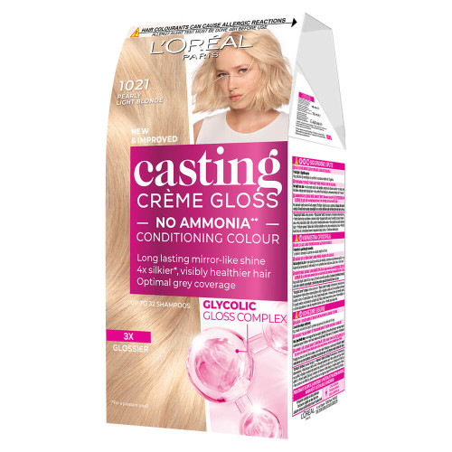 L’Oreal Casting Creme Gloss Боя за коса без амоняк 1021 Pearly Light Blonde