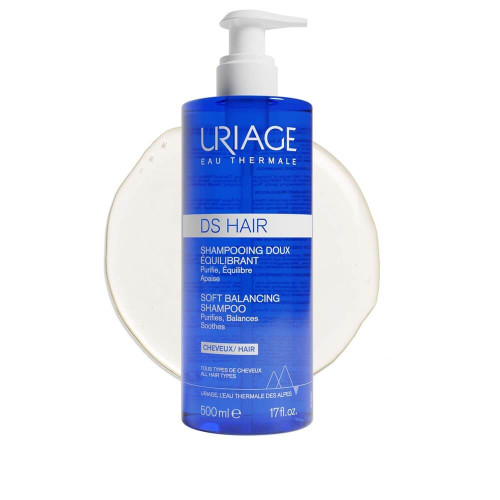Uriage DS Hair Soft Balancing Почистващ и балансиращ шампоан за коса 500 мл