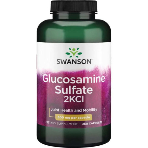 Swanson Glucosamine Sulfate 2KCl Глюкозамин сулфат 500 мг х 250 капсули