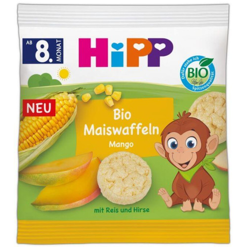 Hipp Био Царевични бисквити с вкус на Манго 8М+ 23 г