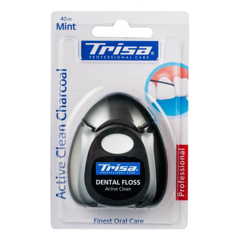Trisa Active Clean Charcoal Конец за зъби с активен въглен  40 м