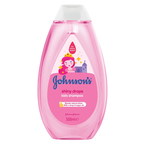 Johnson’s Shiny Drops Детски шампоан за блясък 500 мл 