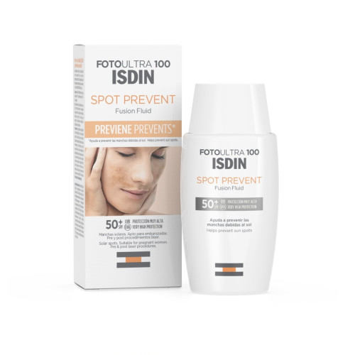 ISDIN FotoUltra 100 Слънцезащитен флуид против пигментни петна SPF50+ 50 мл