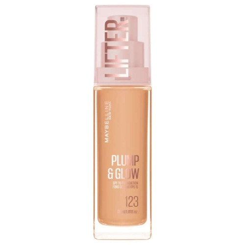 Maybelline Lifter Plump & Glow Фон дьо тен за естествен и сияен завършек, цвят 123