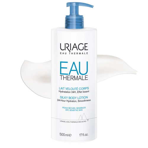 Uriage Eau Thermale Лосион за тяло за 24-часова хидратация за суха и чувствителна кожа 500 мл