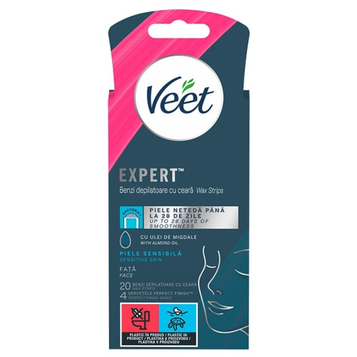 Veet Expert ленти за лице 20 бр.