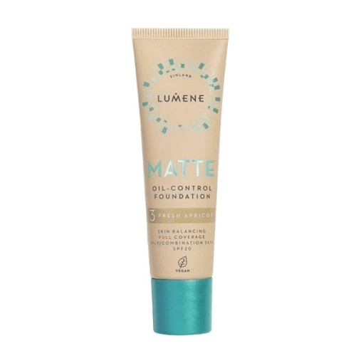 LUMENE VEGAN MATTE Веган фон дьо тен SPF20 матиращ 3 Fresh apricot 30 мл