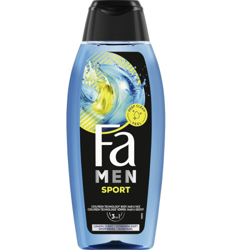 Fa Men Sport Refresh Душ-гел за мъже 3в1 за коса, лице и тяло 400 мл