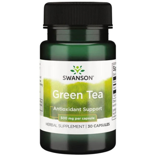 Swanson Green Tea Зелен чай 500 мг х 30 капсули