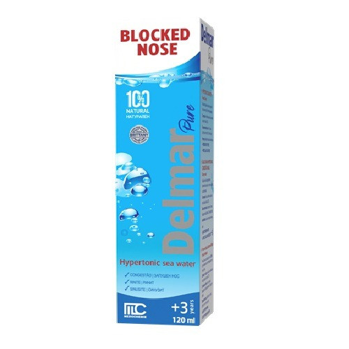 Delmar Pure Хипертоничен спрей за нос 120 мл Medochemie