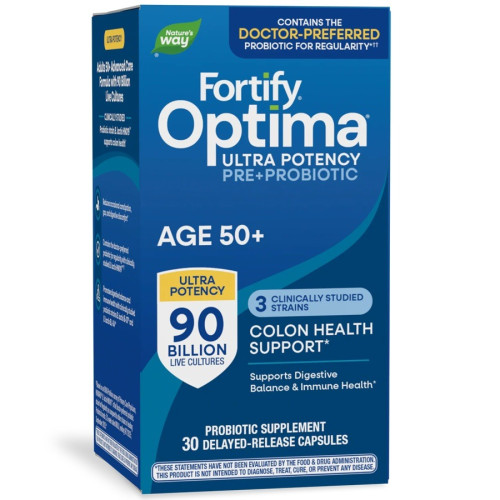Nature's Way Fortify Optima Advanced Care Probiotic Age 50+ 90 милиарда активни пробиотици + пребиотици x 30 капсули