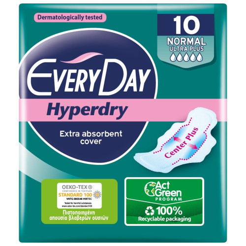 Everyday Hyperdry Normal Ultra Plus Дамски превръзки х10 бр