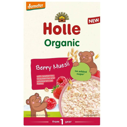 Holle Био мюсли с овес и горски плодове 12М+ 200 гр