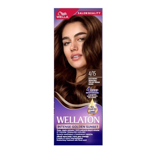 Wella WELLATON Боя за коса 4/15 Средно кафяво