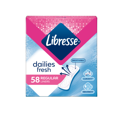 Libresse Dailies Fresh Regular Ежедневни дамски превръзки x 58 бр.