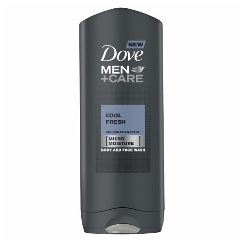 Dove Men+ Care Cool Fresh Освежаващ душ-гел за лице и тяло за мъже 250 мл