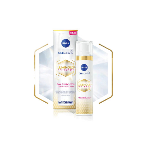 Nivea Cellular Luminous Antispot Дневен флуид срещу пигментни петна SPF50+ 40 мл