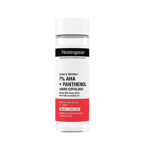 Neutrogena Clear & Defend+ Течен ексфолиант за лице 125 мл