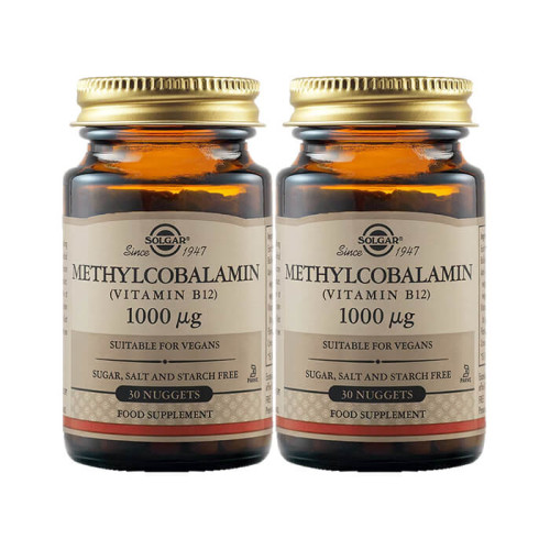 Solgar Methylcobalamin Vitamin B12 Витамин В12 1000 мг х 30 таблетки 1+1 Промо комплект