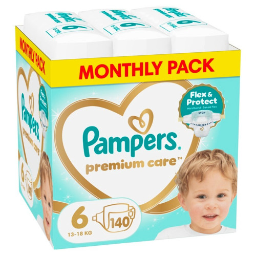 Пелени Pampers Premium Care Monthly pack  Размер 6 x 140 бр