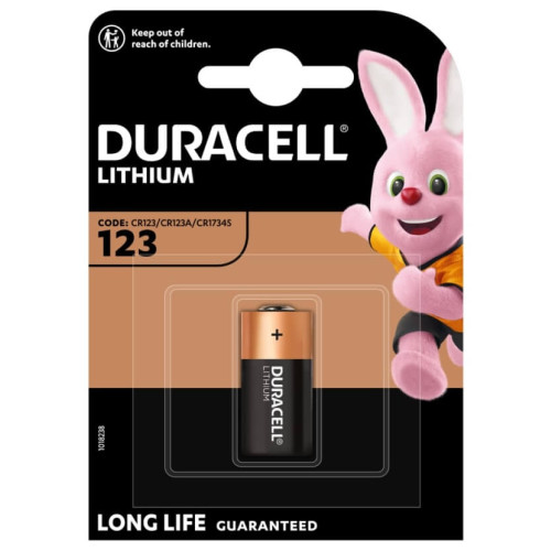 Duracell CR123 Фото литиевата батерия 1 бр