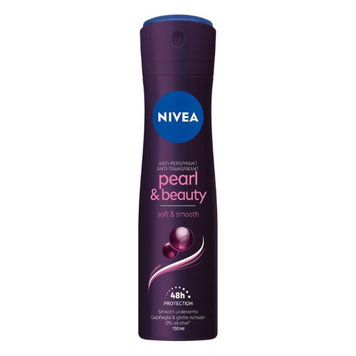 Nivea Pearl & Beauty Black Дезодорант спрей против изпотяване за жени 150 мл
