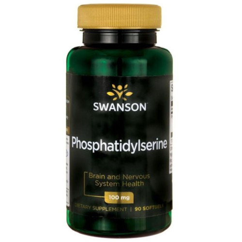 Swanson Phosphatidylserine Фосфатидилсерин за здравето на психиката х90 капсули