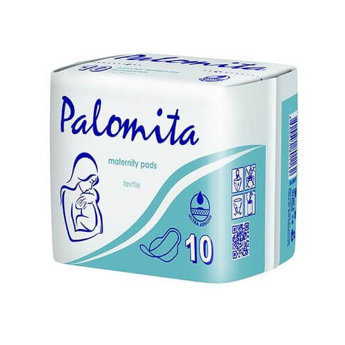 Palomita Дамски превръзки с крила за родилки с текстилно покритие x10 бр