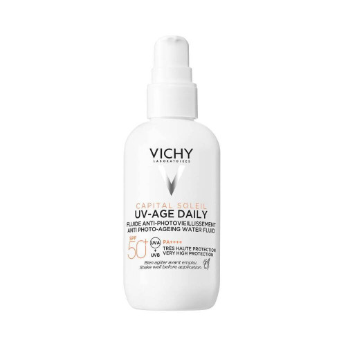 Vichy Capital Soleil UV-Age Слънцезащитен противостареещ флуид SPF50+ 80 мл